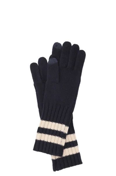 Wool touchscreen gloves MERINO POLO RALPH LAUREN navy blue