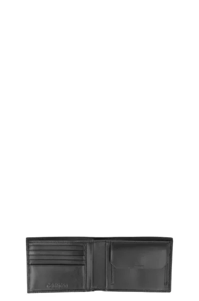 Skórzany portfel Calvin Klein czarny