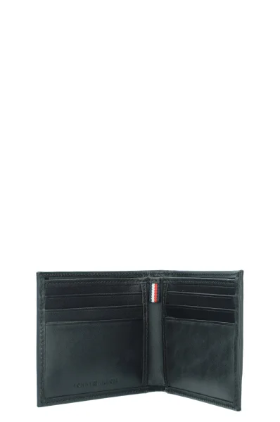 Leather wallet TH SIGNATURE MINI Tommy Hilfiger black