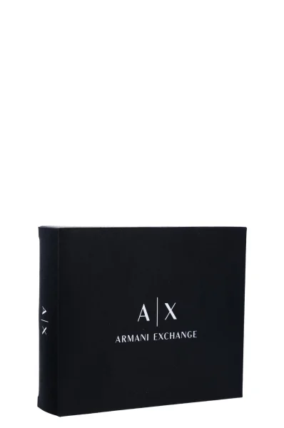 Skórzany portfel BIFOLD Armani Exchange czarny