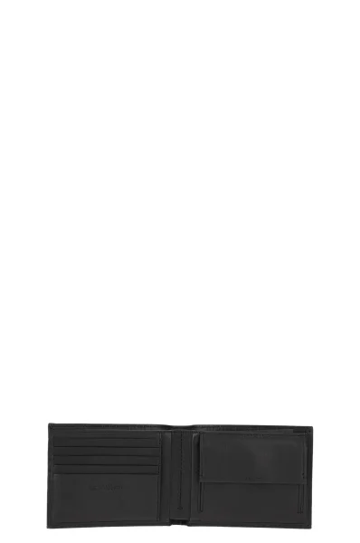 Skórzany portfel+brelok SMOOTH EMBOSS Calvin Klein czarny