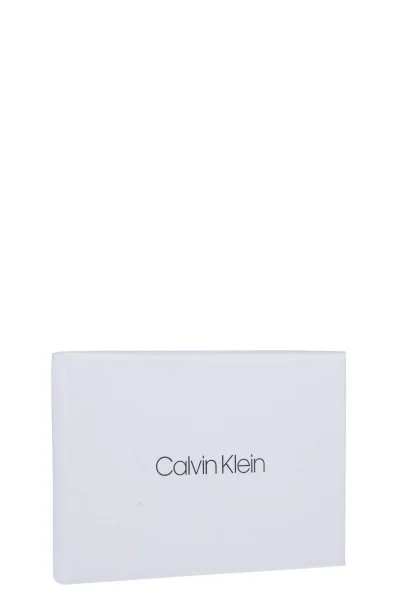 Skórzany wizytownik SMOOTH EMBOSS Calvin Klein czarny