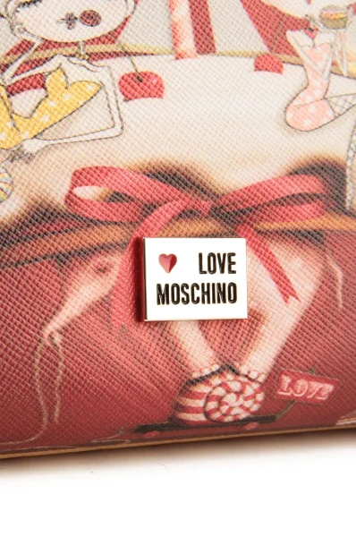 Portfel Charming Love Moschino bordowy