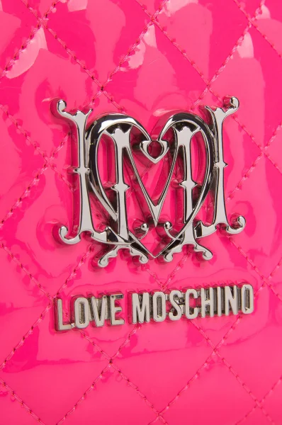 Kosmetyczka Patent Quilted Love Moschino różowy