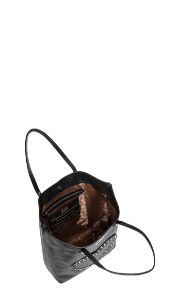 Chain Heart Shopper bag Love Moschino black