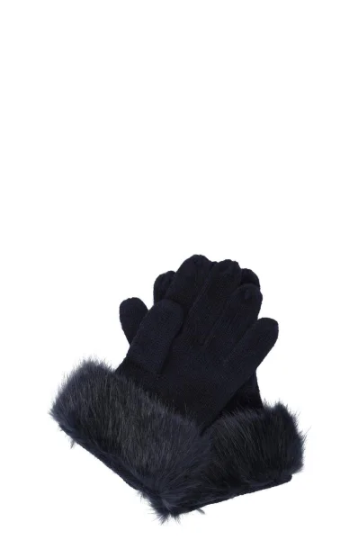 Gloves | with addition of wool Trussardi navy blue