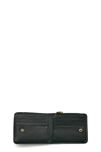 шкіряний гаманець Versace Jeans Couture чорний