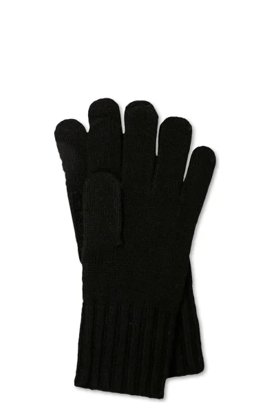 Rękawiczki | z dodatkiem wełny i kaszmiru Guess czarny