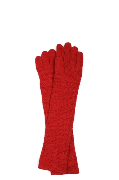 Rękawiczki Emma Calvin Klein czerwony