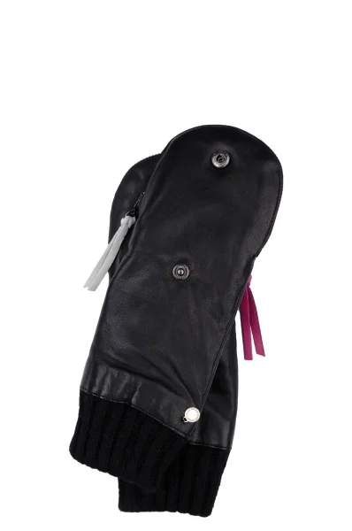 Leather gloves Armani Jeans black