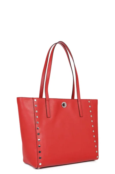 Rivington Studded Shopper Bag Michael Kors red