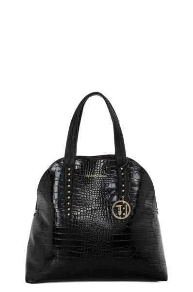 Shopper + Messenger Bag Trussardi black