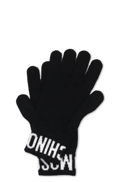 Rękawiczki | z dodatkiem wełny Moschino czarny