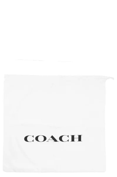 Skórzana torebka na ramię Coach czarny