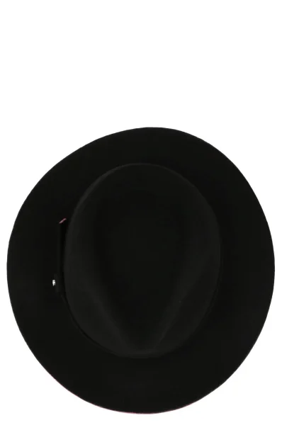 Wełniany kapelusz Emporio Armani czarny
