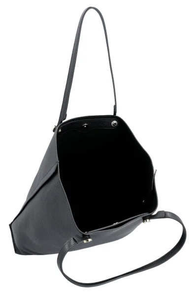 Leather shopper bag + sachet eden Furla black
