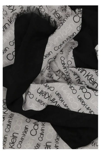 Scarf / shawl LOGO Calvin Klein ash gray