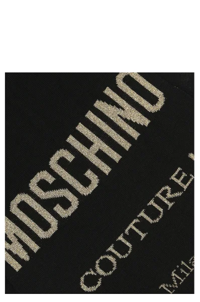 Scarf | with addition of wool Moschino black