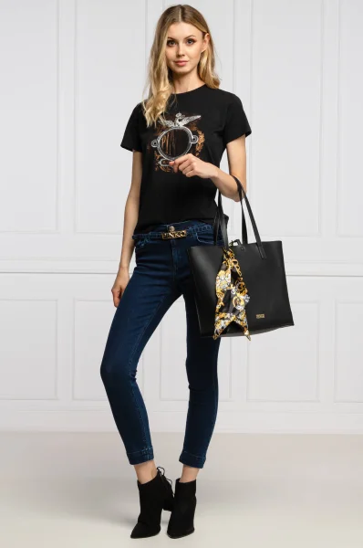 Shopperka + organizer Versace Jeans Couture czarny