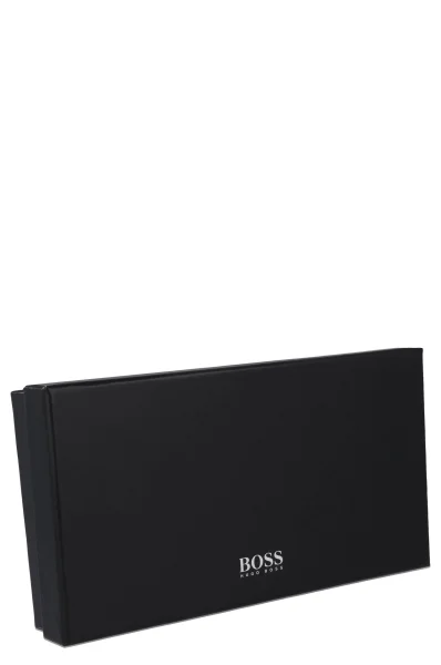 Skórzany portfel Taylor Continental-A BOSS BLACK pudrowy róż