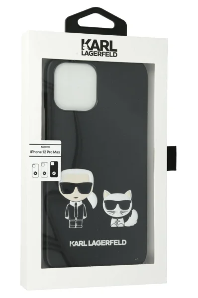 Phone case IPHONE 12 PRO MAX Karl & Choupette Karl Lagerfeld black