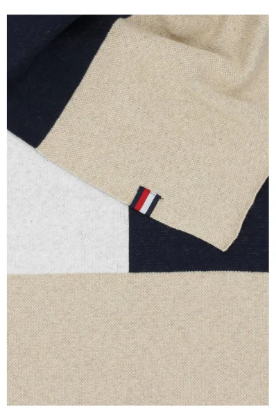 Szal COLORBLOCK Tommy Hilfiger beżowy