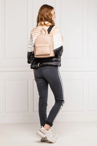 Leather backpack Taylor BOSS BLACK powder pink