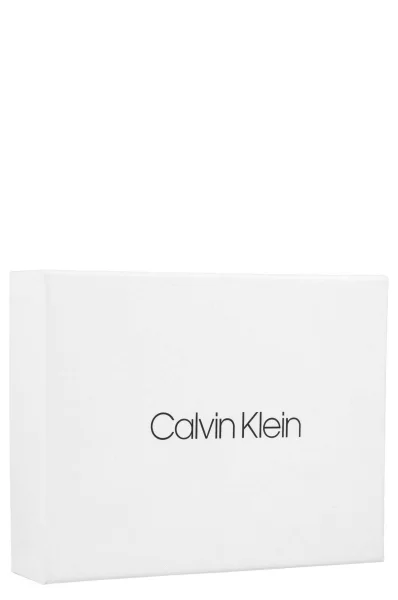 Skórzane etui na karty Calvin Klein czarny