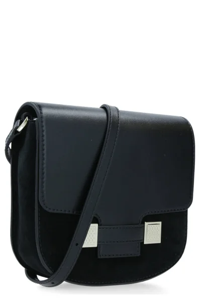 Leather messenger bag Carine BOSS BLACK black