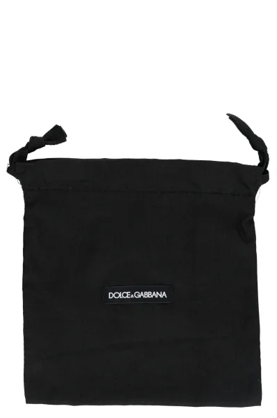 Skórzana torebka na ramię + saszetka Dolce & Gabbana czarny