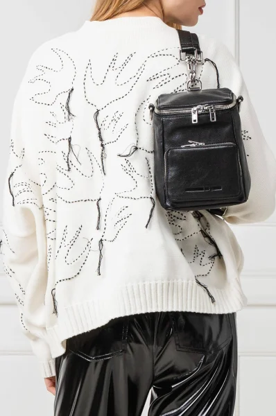 Skórzany plecak/torebka Loveless McQ Alexander McQueen czarny