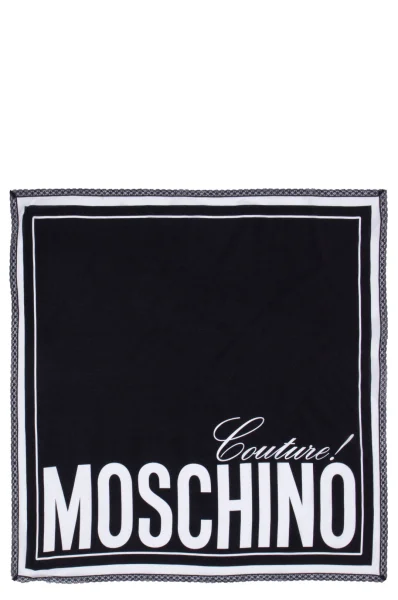 шовкова хустка Moschino чорний