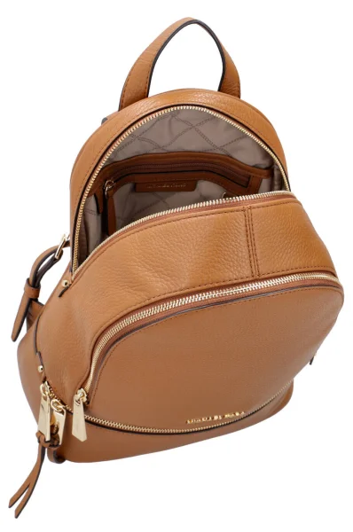 Leather backpack Rhea Michael Kors 	camel	