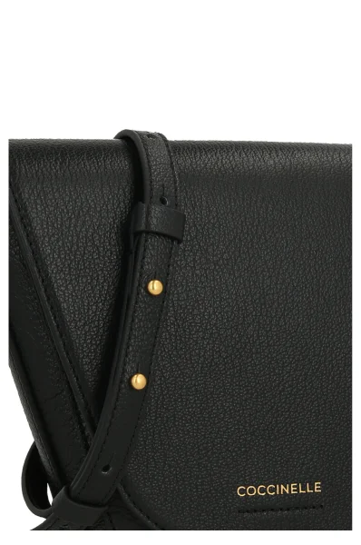 Leather messenger bag Coccinelle black