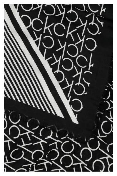 Scarf / shawl PRINTED CK SCARF Calvin Klein black