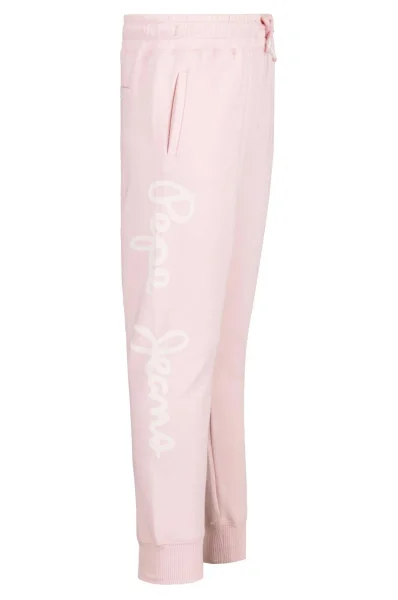 Spodnie dresowe ANNIE | Regular Fit Pepe Jeans London pudrowy róż