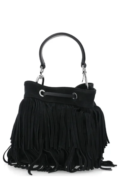 Leather bucket bag Sienna Drawstring HUGO black