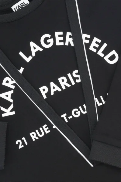 Sukienka Karl Lagerfeld Kids czarny
