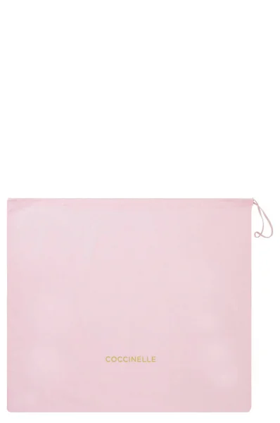 Leather messenger bag Clementine Coccinelle powder pink