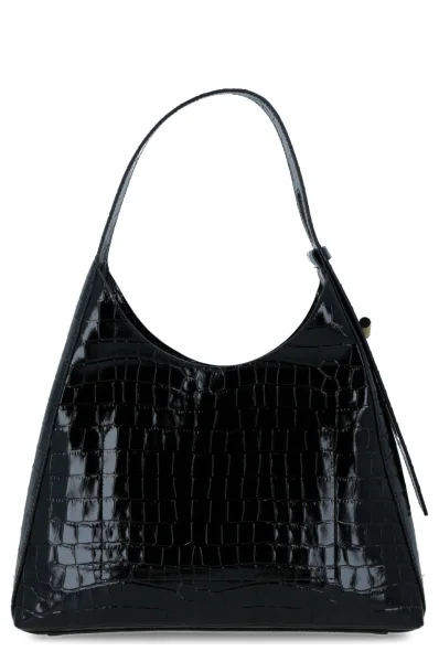 Leather hobo Fedra Coccinelle black