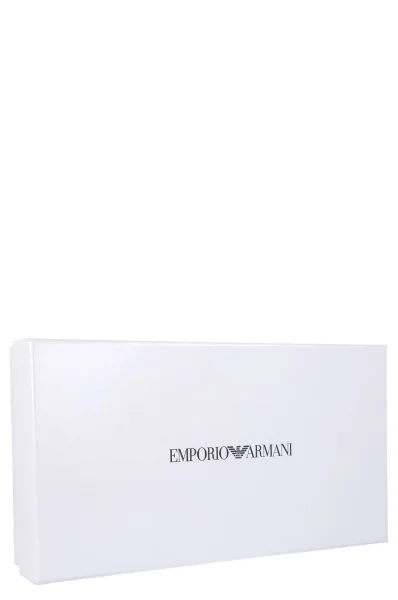 Skórzany portfel Emporio Armani czerwony