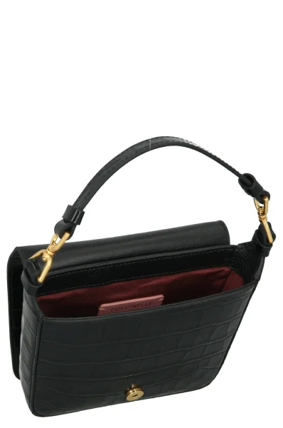 Skórzana torebka na ramię Coccinelle czarny
