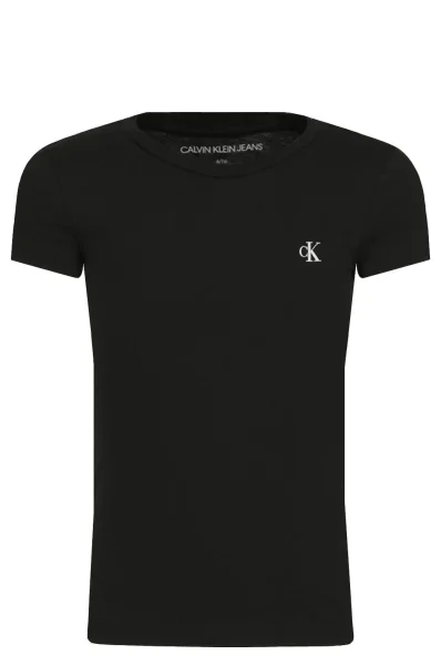 T-shirt 2-pack | Slim Fit CALVIN KLEIN JEANS czarny