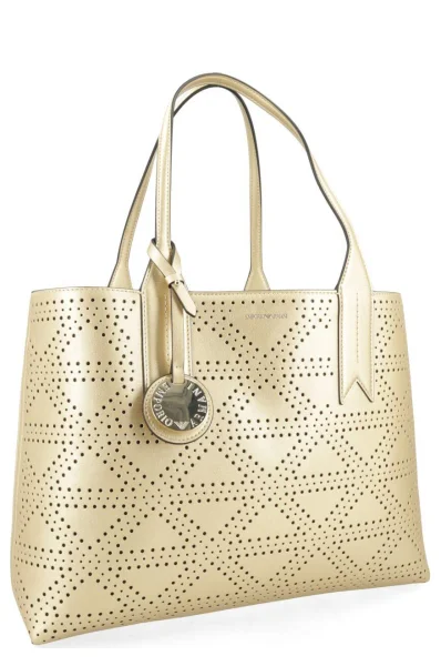 Shopper bag + sachet Emporio Armani gold