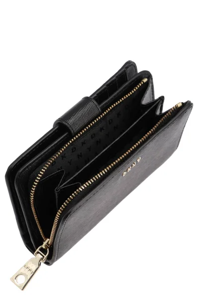 Skórzany portfel BRYANT DKNY czarny