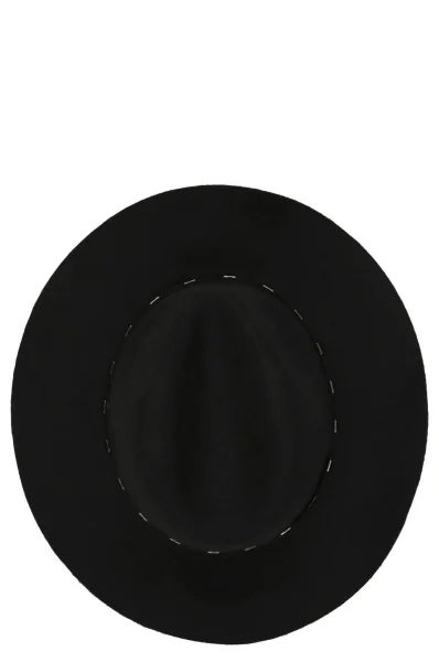 Wełniany kapelusz Armani Exchange czarny