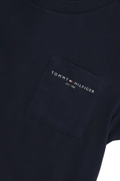 T-shirt ESSENTIAL | Regular Fit Tommy Hilfiger granatowy