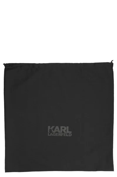 Skórzana listonoszka/torebka na ramię Karl Lagerfeld czarny