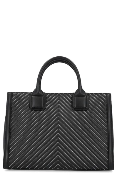 Skórzany kuferek Karl Lagerfeld czarny
