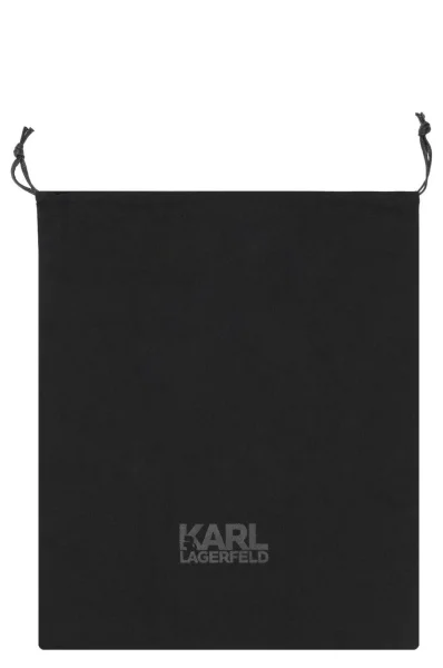 Skórzana listonoszka Karl X Kaia Graffiti Mini Hb Karl Lagerfeld czarny